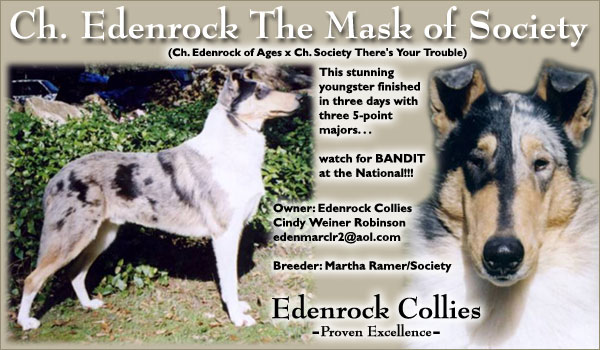 Edenrock Collies -- Ch. Edenrock The Mask of Society