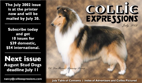 Collie Expressions -- July 2002 Cover