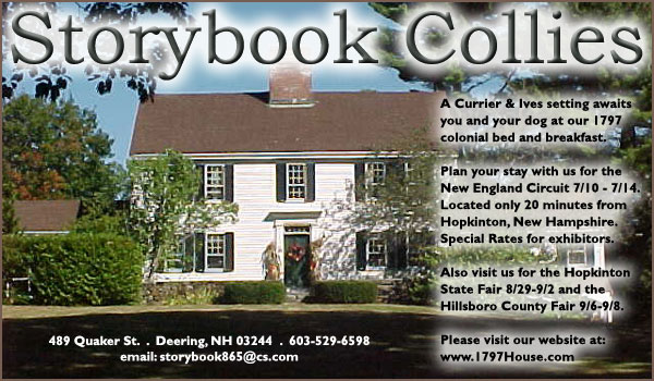 Storybook Collies -- 1797 Colonial Bed and Breakfast