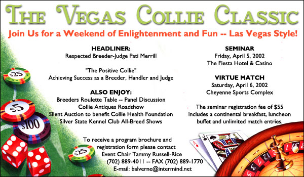 The Vegas Collie Classic -- Friday, April 5, 2002