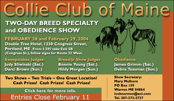 Collie Club of Maine Specialty