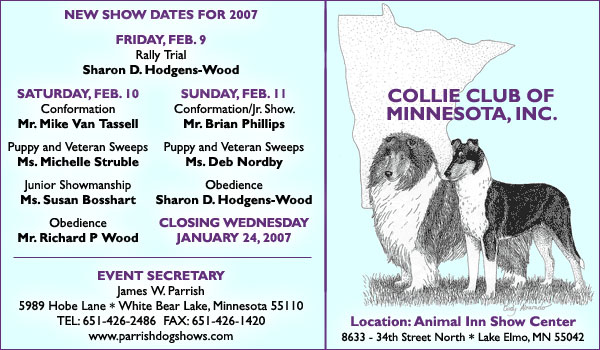 Collie Club of Minnesota -- Feb 9 - 11