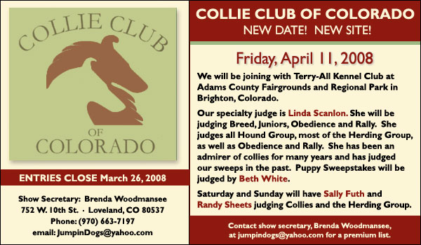 Collie Club of Colorado - April 11, 2008