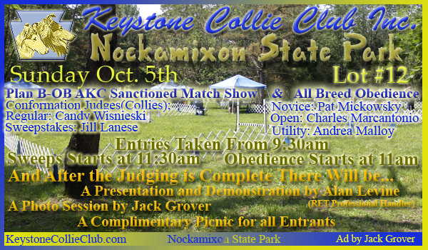 Keystone Collie Club Inc. -- Oct. 5, 2008, Match Show 