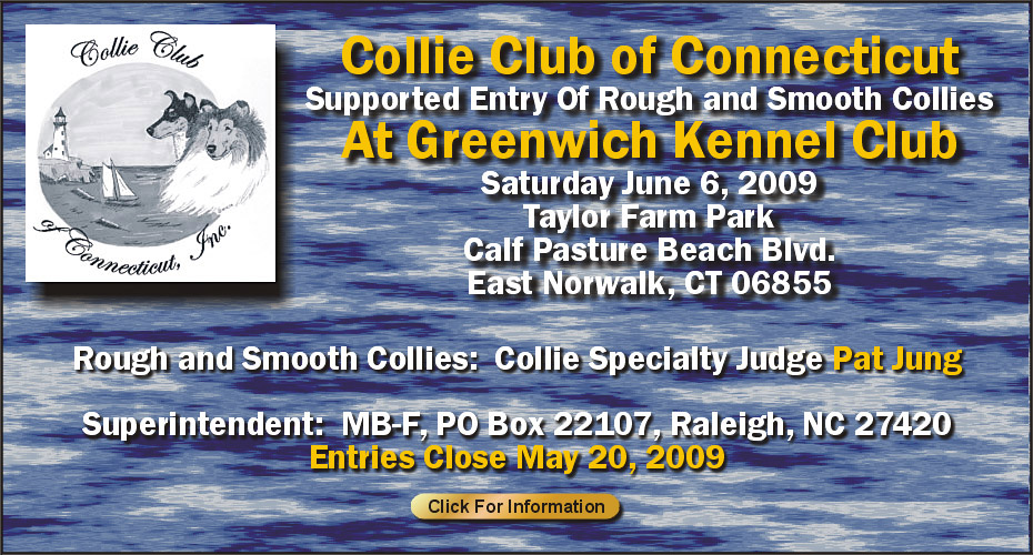 Collie Club of Connecticut -- Supported Entry at Greenwhich KC