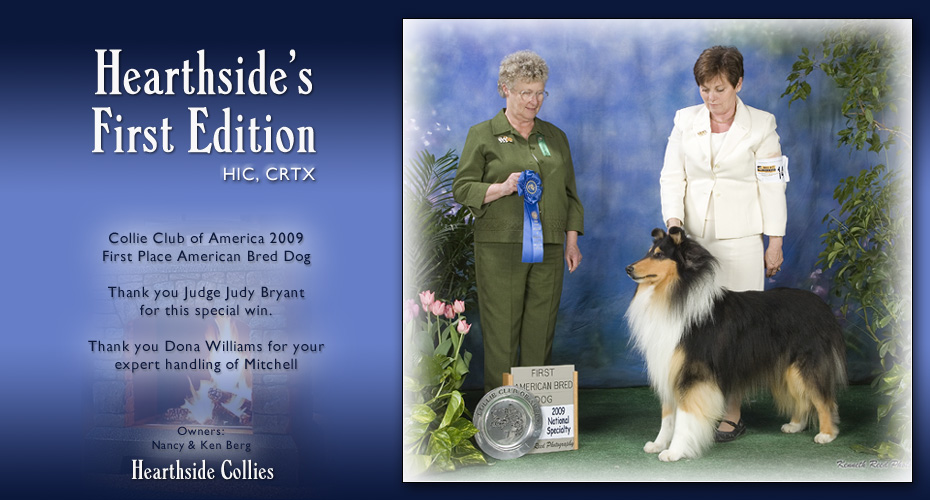 Hearthside Collies -- Hearthside's First Edition, HIC, CRTX