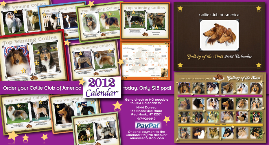 Collie Club of America -- 2012 CCA Calendar