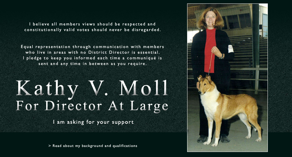 Kathy V. Moll for Director At Large