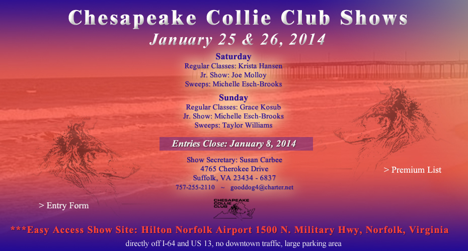 Chesapeake Collie Club -- 2014 Specialty Shows