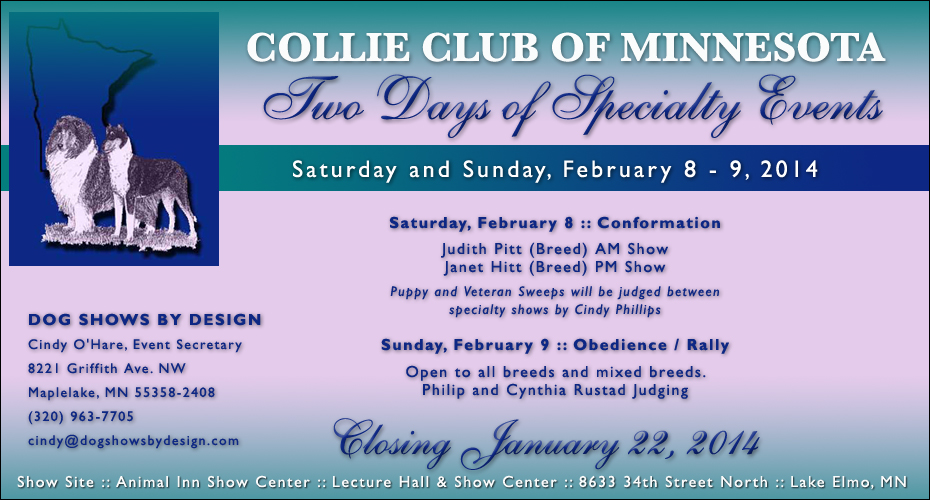 Collie Club Of Minnesota -- 2014 Specialty Shows