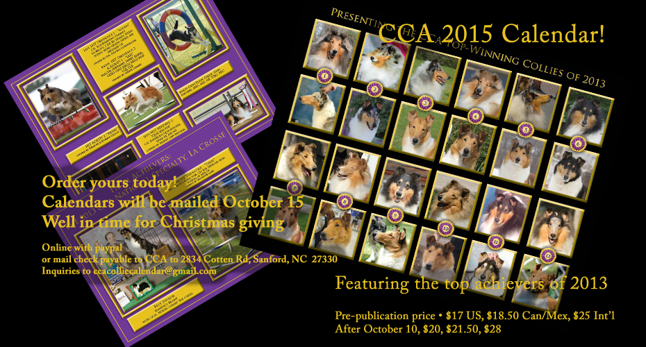 Collie Club of America -- 2015 Calendar