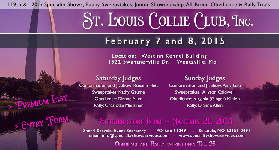 St. Louis Collie Club -- 2014 Specialty Shows