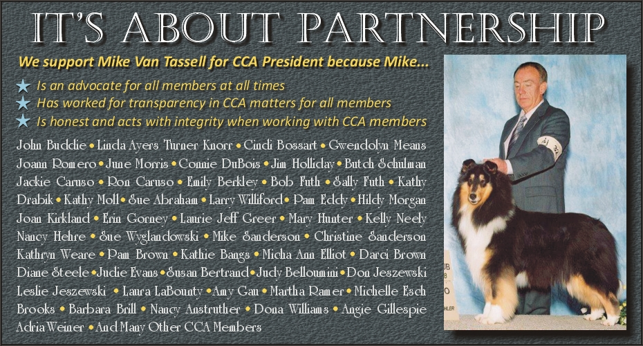 Friends of Mike Van Tassell -- Support Mike Van Tassell for CCA President