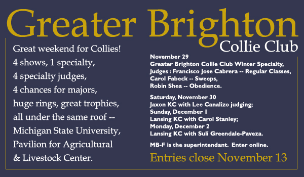 Greater Brighton Collie Club -- November 29, 2002 