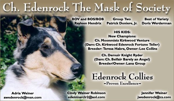 Ch. Edenrock The Mask of Society