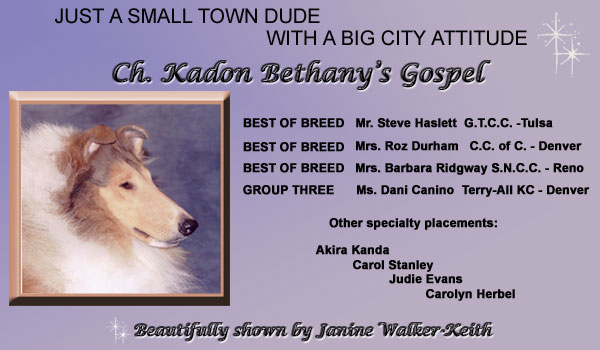 Ch. Kadon Bethany's Gospel