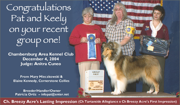 Ch. Breezy Acre's Lasting Impression