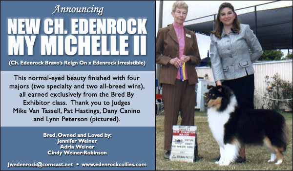 Ch. Edenrock My Michelle II