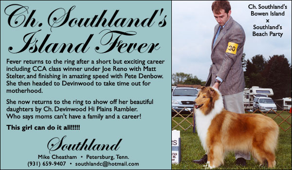 Ch. Southland's Island Fever