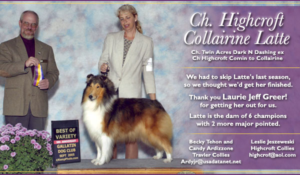 Ch. Highcroft Collairine Latte