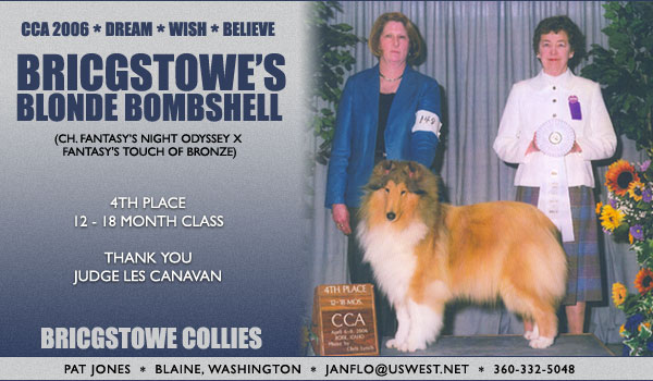 Bricgstowe's Blonde Bombshell