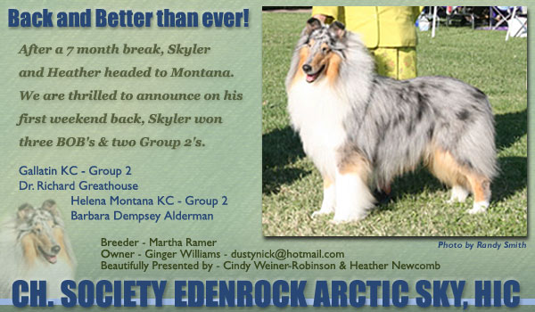 Ch. Society Edenrock Arctic Sky, HIC