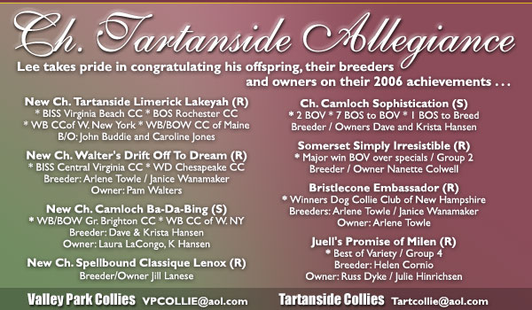 Valley Park/Tartanside -- Ch. Tartanside Allegiance