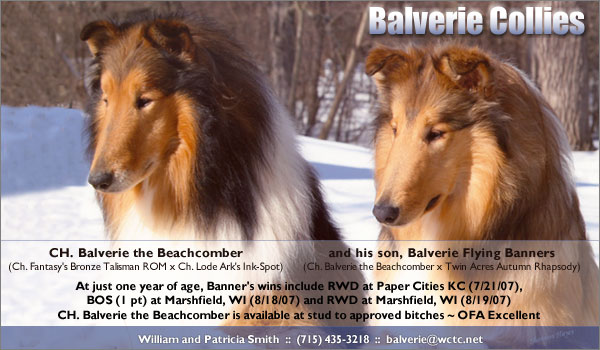 Balverie -- CH Balverie The Beachcomber and Balverie Flying Banners