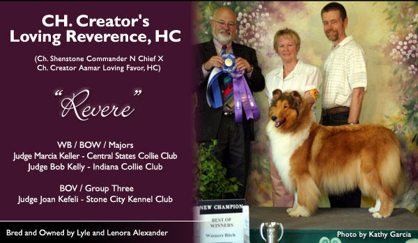 Creator -- CH Creator's Loving Reverence, HC
