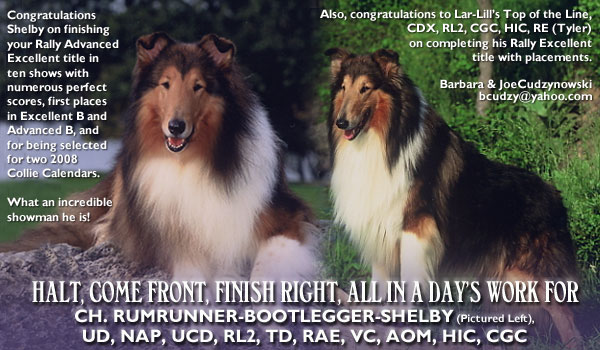 CH Rumrunner-Bootlegger-Shelby and Lar-Lill's Top Of The Line