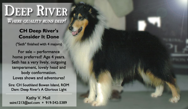 Deep River -- CH Deep River's Consider It Done