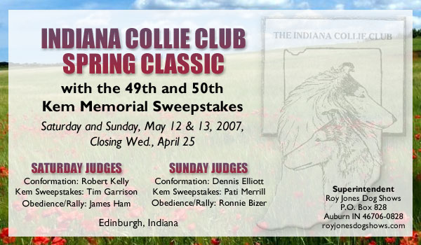 Indiana Collie Club Spring Classic