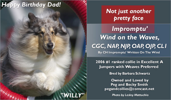 Peg and Becky Smith -- Impromptu' Wind On The Waves, CGC , NAP, NJP, OAP, OJP, CL1