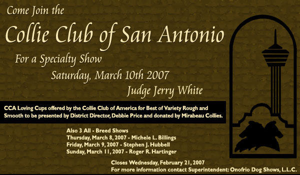 Collie Club of San Antonio -- March 10, 2007