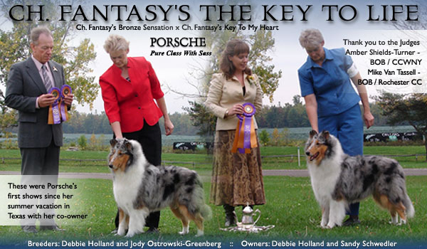 Sassy/Fantasy -- CH Fantasy's The Key To Life