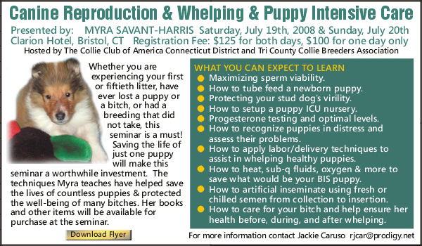 Myra Savant-Harris -- Canine Reproduction & Whelping & Puppy Intensive Care