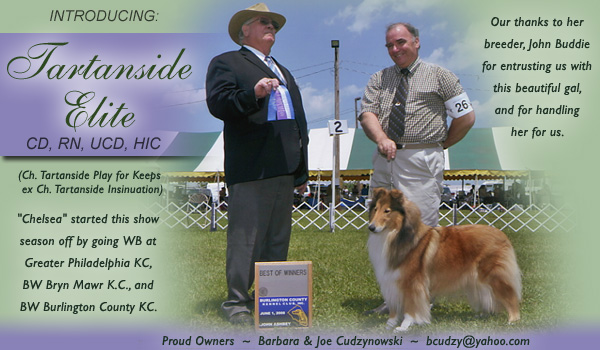 Barbara and Joe Cudzynowsk -- Tartanside Elite CD, RN, UCD, HIC