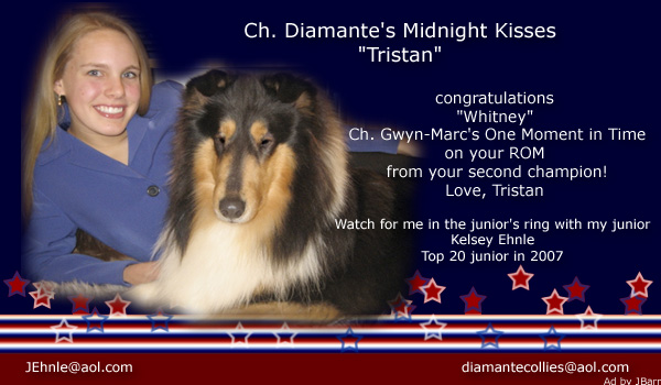 Kelsey Ehnle and Rebecca Myers-Barth -- CH Diamante's Midnight Kisses