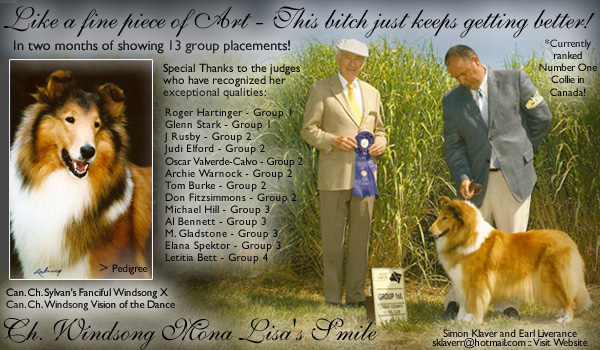 Windsong -- CH Windsong Mona Lisa's Smile