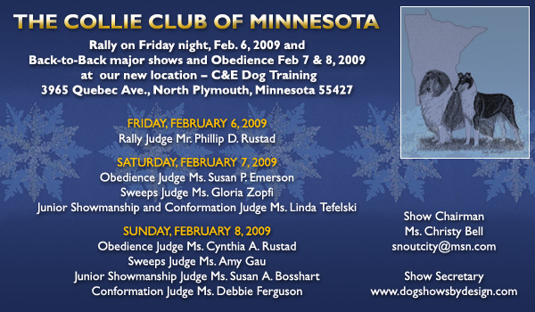 Collie Club of Minnesota -- February 6-8, 2009