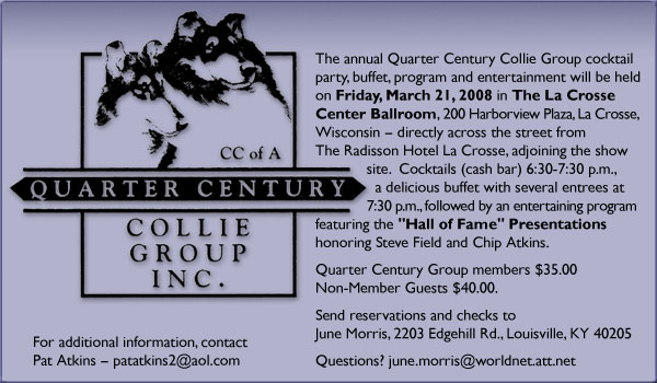 Quarter Century Collie Group -- March 21, 2008