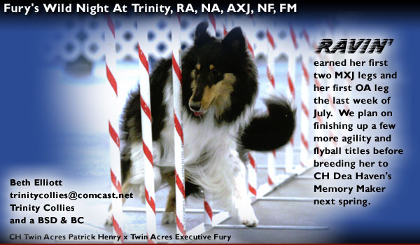 Fury's Wild Night At Trinity, RA, NA, AXJ, NF, FM