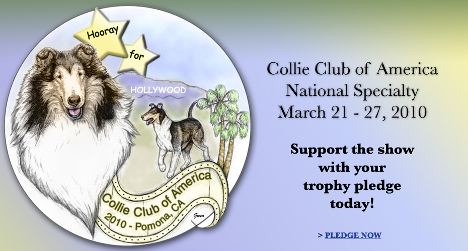 Collie Club of America -- 2010 National Specialty -- Hooray for Hollywood -- Trophy Pledges