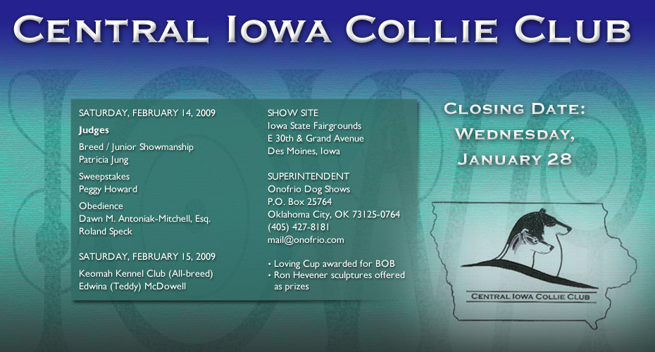Central Iowa Collie Club -- Saturday, February 14, 2009