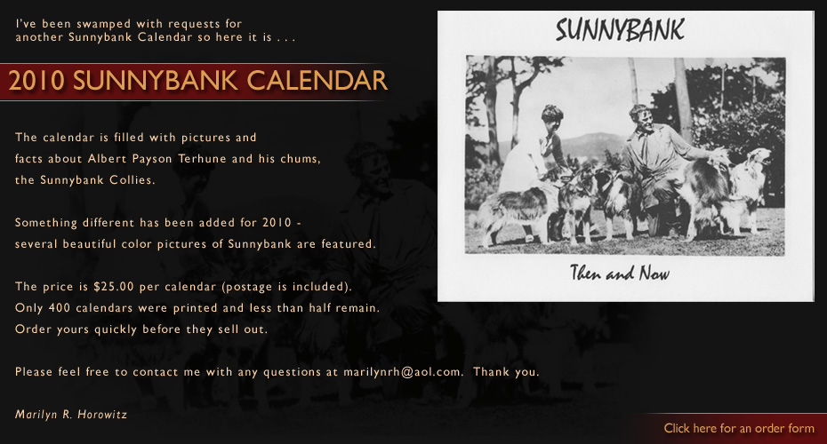 Marilyn Horowitz -- 2010 Sunnybank Calendar