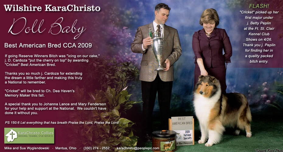 Kara Christo Collies -- Wilshire KaraChristo Doll Baby