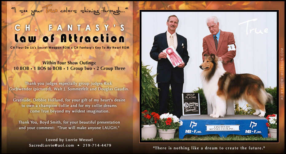 Sacred Collies -- CH Fantasy's Law Of Attraction