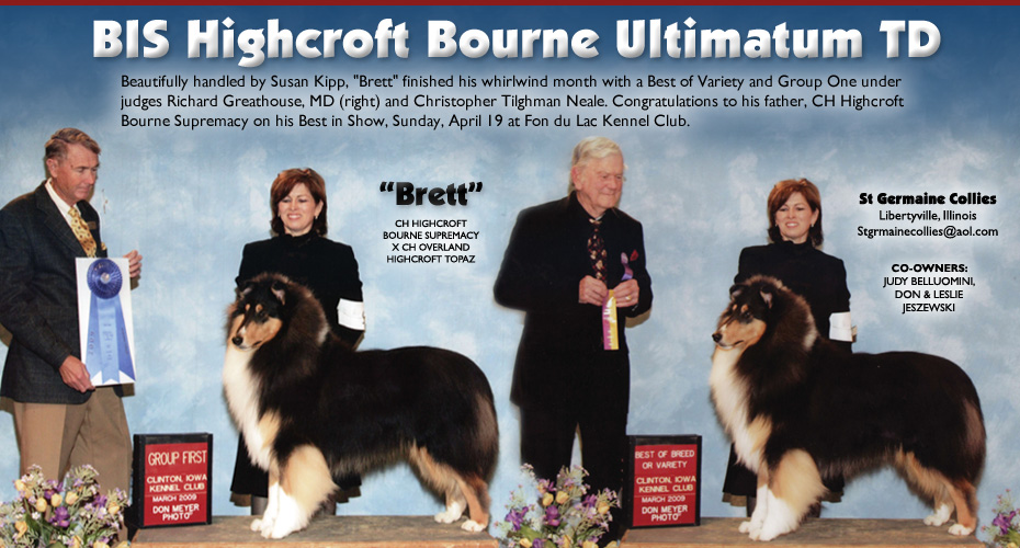 St Germaine -- CH Highcroft Bourne Ultimatum, TD