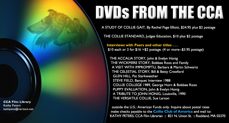 DVDs from the Collie Club of America