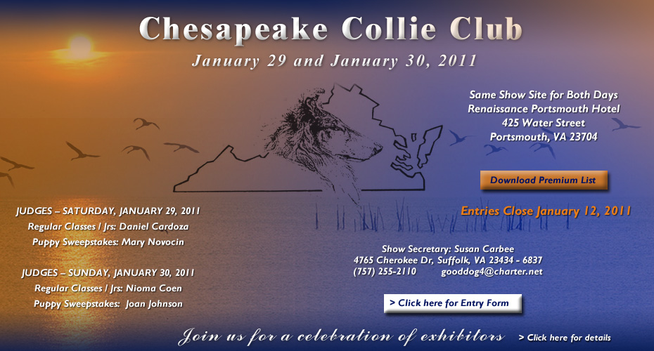 Chesapeake Collie Club -- 2011 Specialty Shows